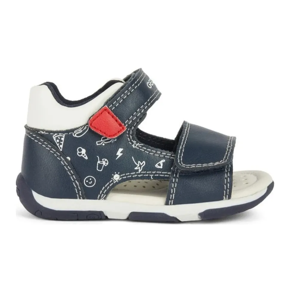 Sandales Marine Rouge