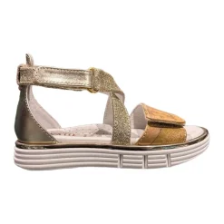 Sandales plates beige pour enfants