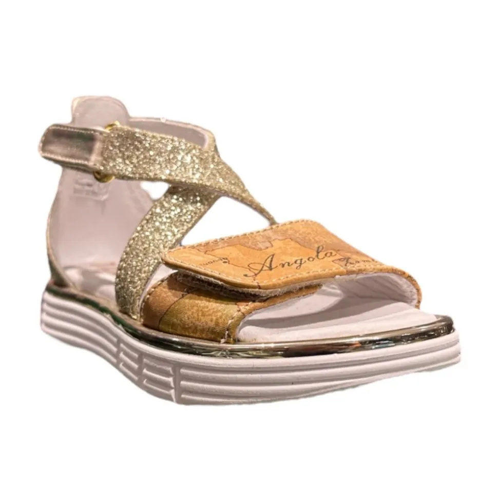 Sandales plates beige pour enfants