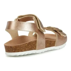Sandales roses dorées pour filles