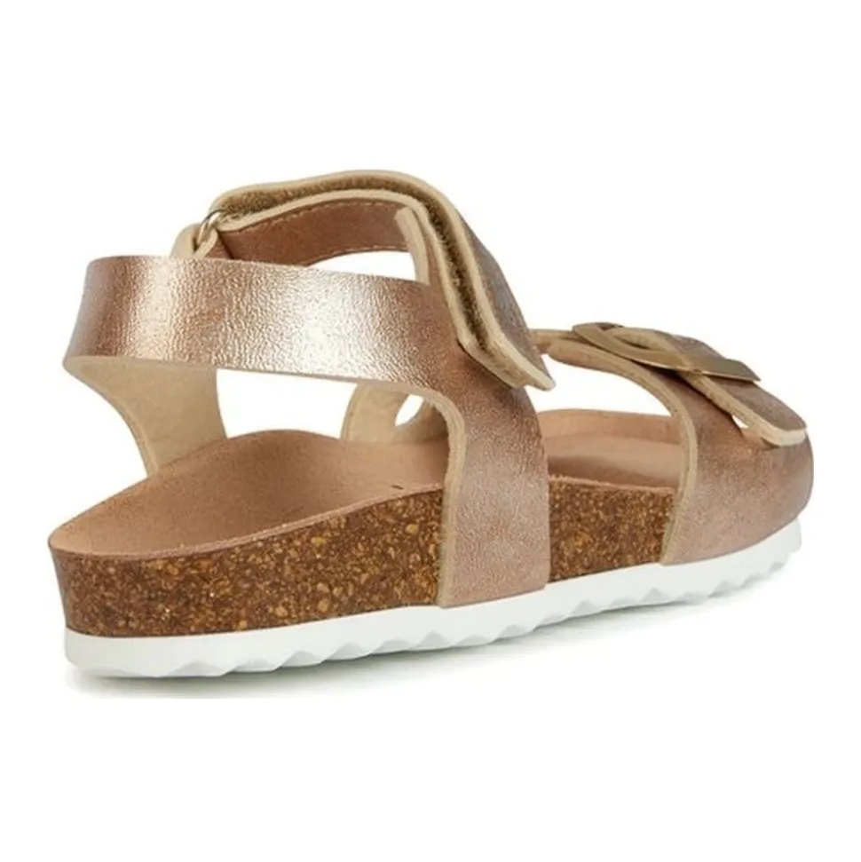 Sandales roses dorées pour filles
