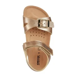 Sandales roses dorées pour filles
