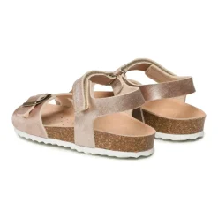 Sandales roses dorées pour filles