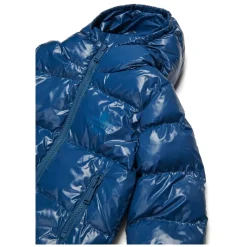 Short Padded Jacket with Maple Leaf Logo