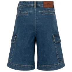 Shorts Bermuda Cargo en Coton Stretch avec Logo