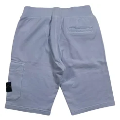 Shorts Bermuda Lavande avec Logo Appliqué
