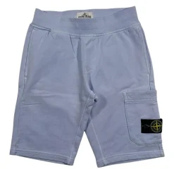 Shorts Bermuda Lavande avec Logo Appliqué