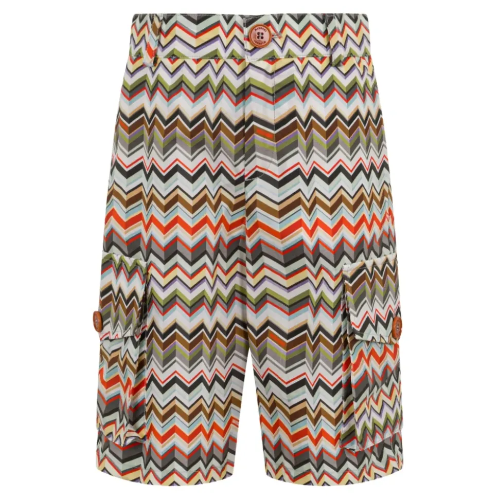 Shorts Cargo à Chevrons