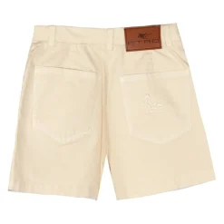 Shorts Cargo en Coton Stretch avec Logo