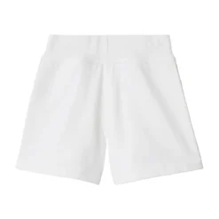 Shorts à carreaux blancs avec taille élastique