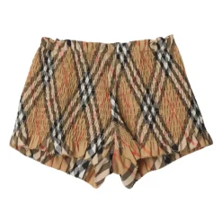 Shorts en coton popeline à carreaux vintage