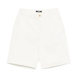 Shorts en coton stretch à boutons