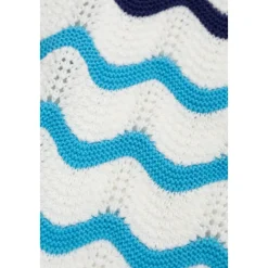 Shorts en crochet à rayures