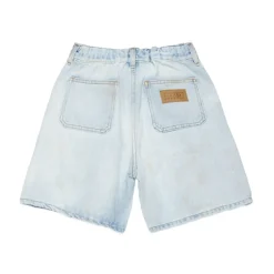 Shorts en jean à passants