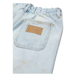 Shorts en jean à passants