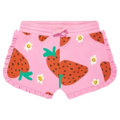Shorts en Jersey Fraise Rose