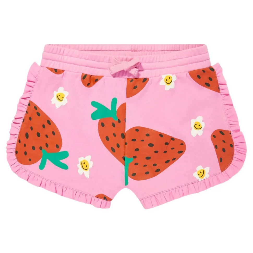 Shorts en Jersey Fraise Rose
