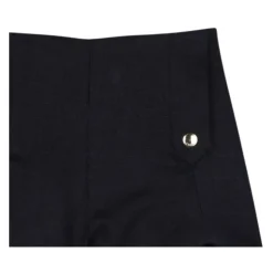 Shorts en lin à bords festonnés