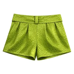 Shorts en tissu jacquard