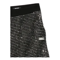 Shorts à logo et ornements pailletés