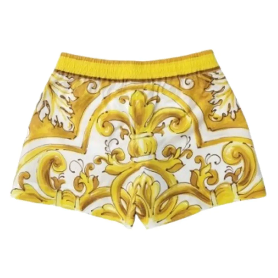 Shorts à motif majolique