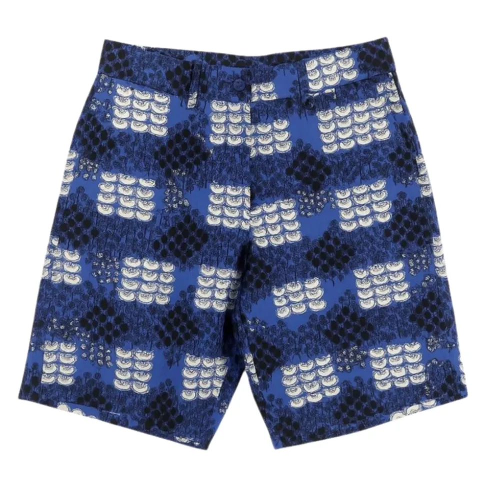 Shorts à motif taille haute