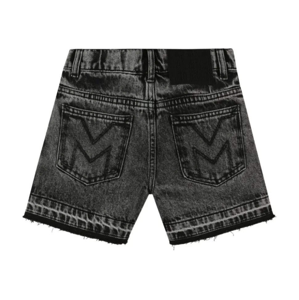 Shorts noirs avec détails de perles
