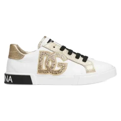 Sneaker Blanc/Or Bas