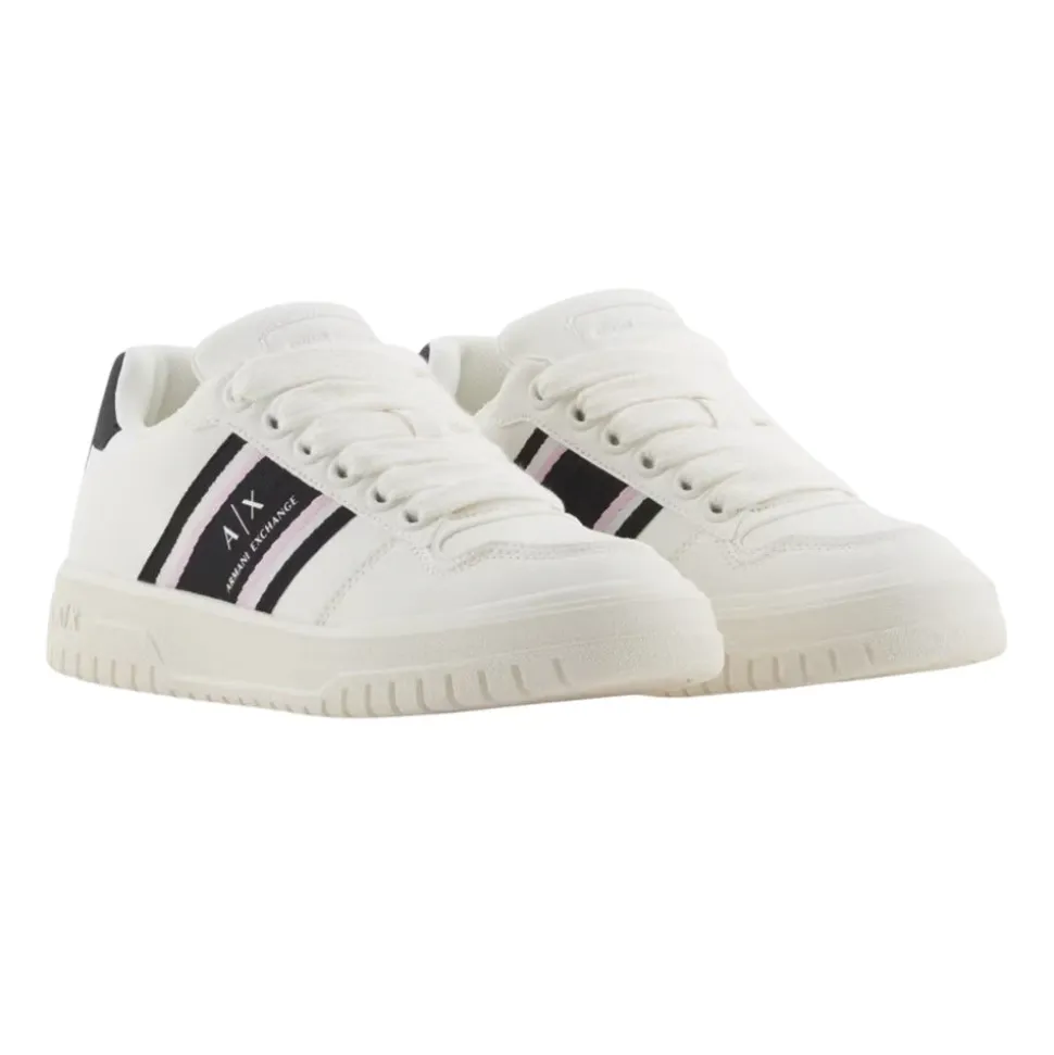 Sneakers à bandes contrastantes