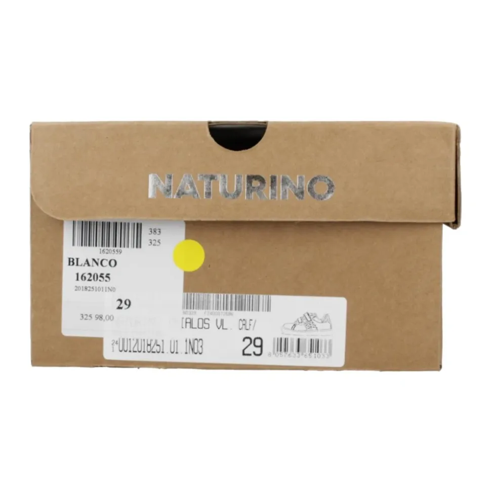 Sneakers Blanches à Velcro Scintillantes pour Enfants