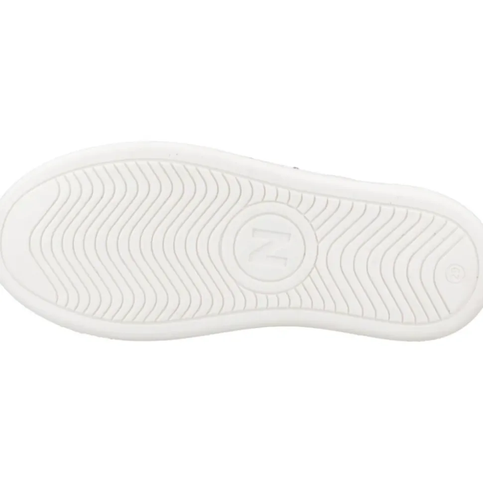 Sneakers Blanches à Velcro Scintillantes pour Enfants