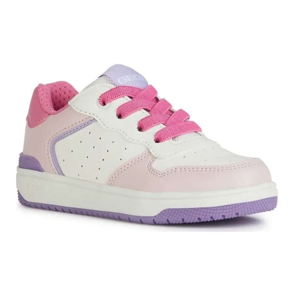 Sneakers Blanc Rose Enfants