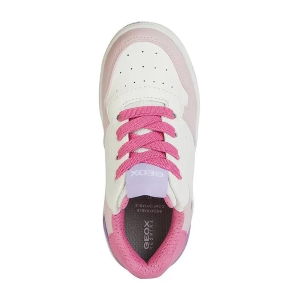 Sneakers Blanc Rose Enfants
