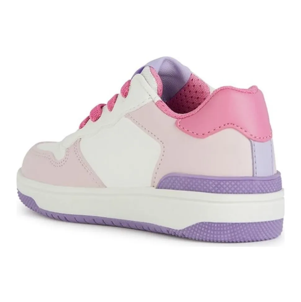 Sneakers Blanc Rose Enfants