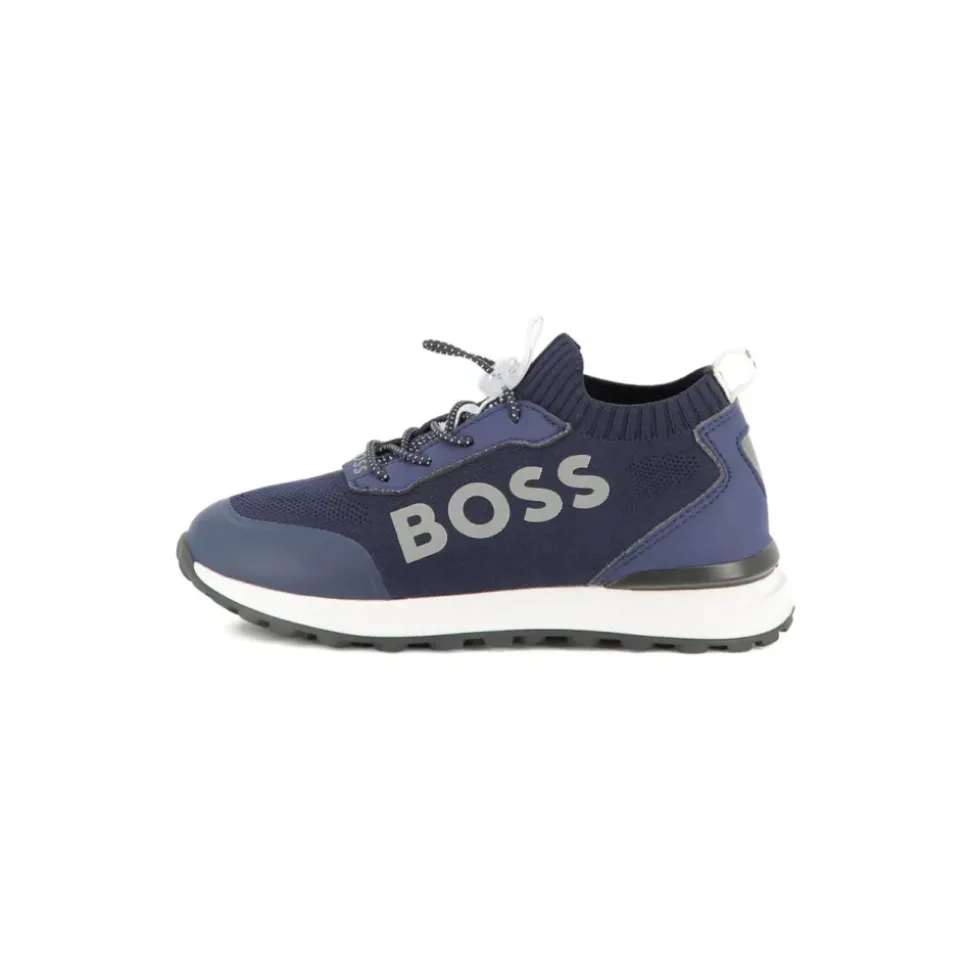 Sneakers Bleues avec Logo