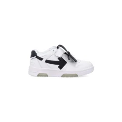 Sneakers en Cuir Blanc avec Bride Tactile