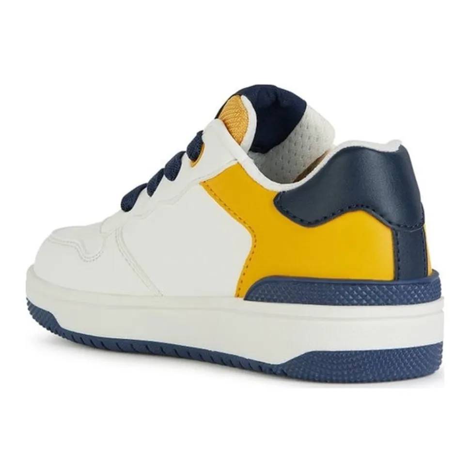 Sneakers Enfant Blanc Jaune Washiba