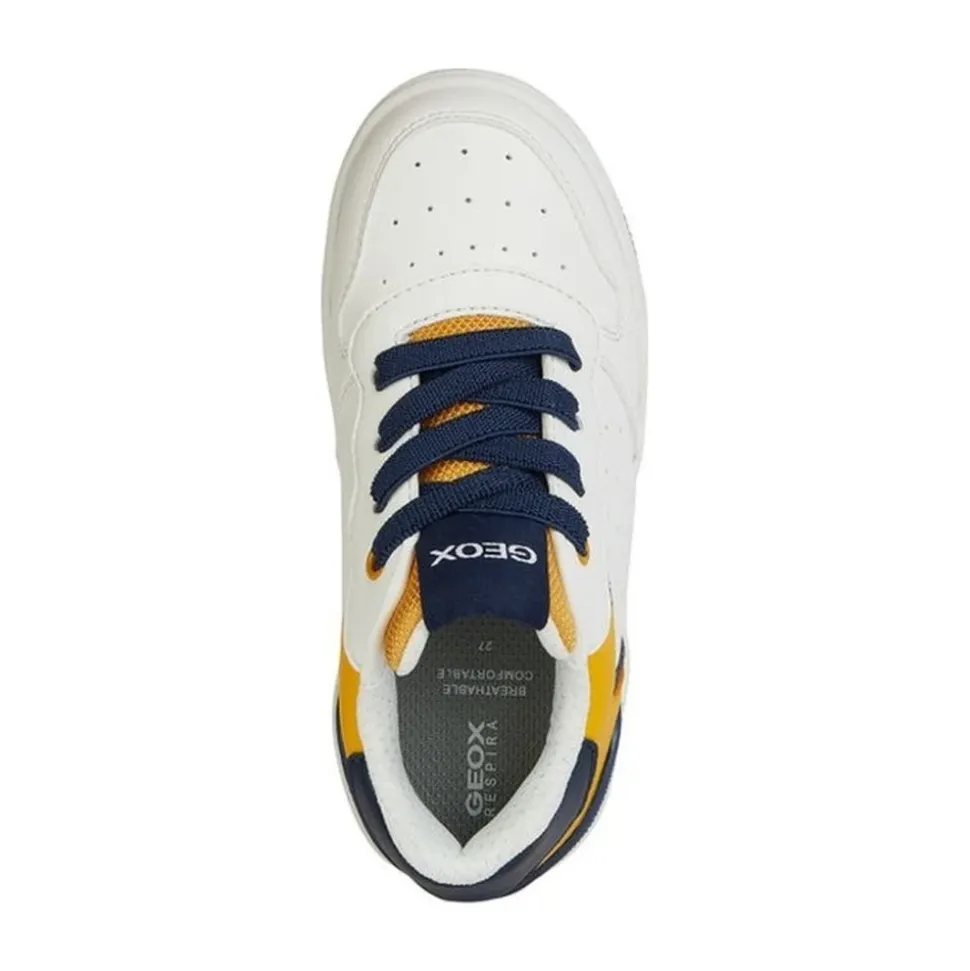 Sneakers Enfant Blanc Jaune Washiba