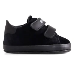 Sneakers en Velours Noir avec Logo