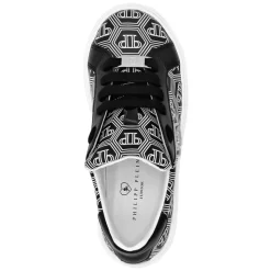 Sneakers Lo-Top en cuir avec monogramme Hexagon