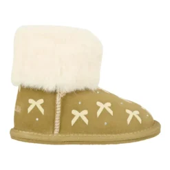 Suede Leather Bow Boots