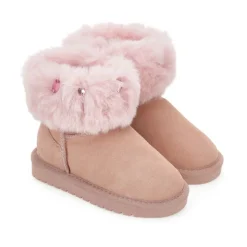 Suede Shearling Ankle Boots