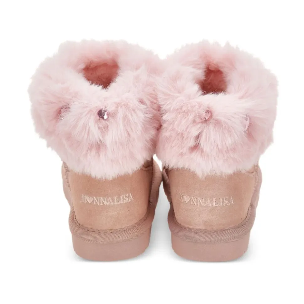 Suede Shearling Ankle Boots