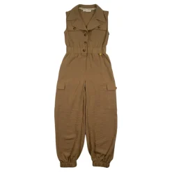 Survêtement beige avec col et zip