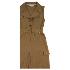 Survêtement beige avec col et zip