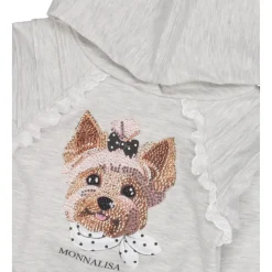 Sweat à capuche avec application de strass