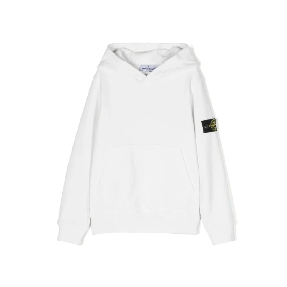 Sweat à Capuche en Coton avec Badge Boussole