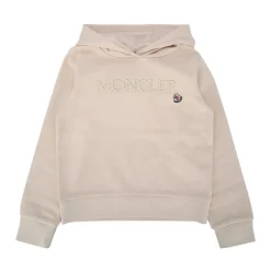 Sweat à Capuche en Coton avec Logo Tonal Brodé