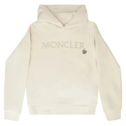 Sweat à capuche en coton avec logo brodé