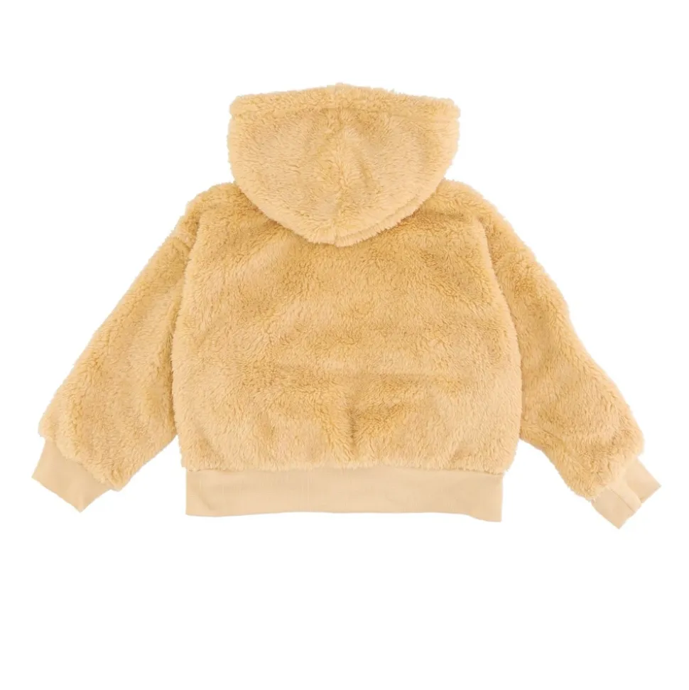 Sweat à capuche en sherpa avec fermeture éclair